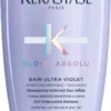 Kérastase Blond Absolu Bain Ultra-Violet -Promos Beau Lisse Boutique kerastase blond absolu bain ultra violet shampoing bain pour les cheveux blonds froids ayant subi une decoloration ou un balayage 3