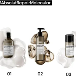 L’Oréal Professionnel Serie Expert Absolut Repair Molecular 12 L’Oréal Professionnel Serie Expert Absolut Repair Molecular -Promos Beau Lisse Boutique loreal professionnel serie expert absolut repair molecular masque renovateur pour cheveux abimes 4