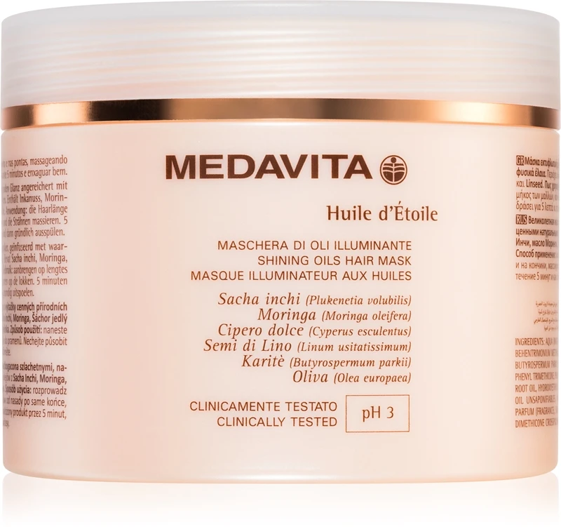 Medavita Huile D'Étolle Shining Oils Hair Mask 3 Medavita Huile D'Étolle Shining Oils Hair Mask